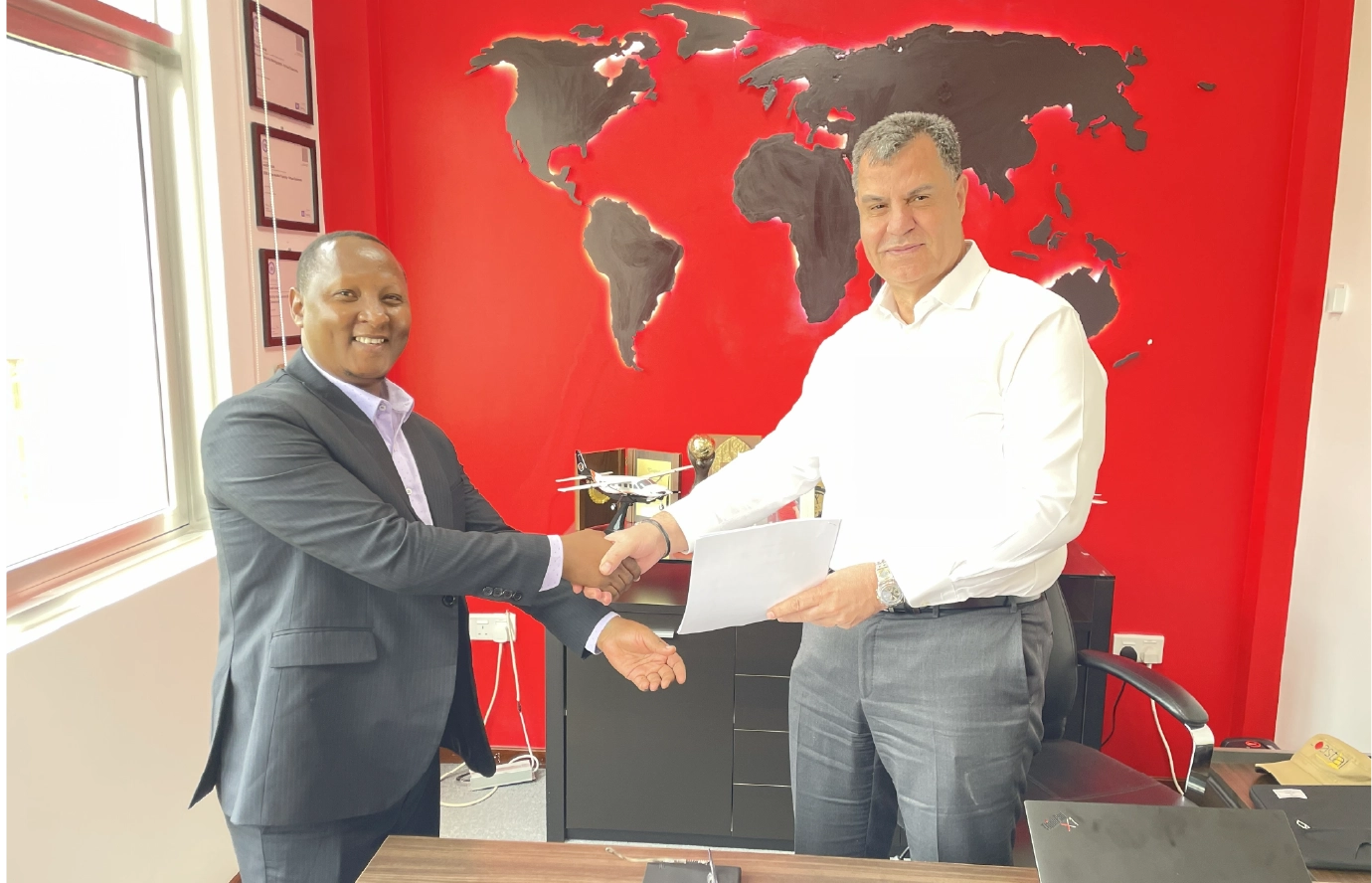 Tanzanian team working on digital project