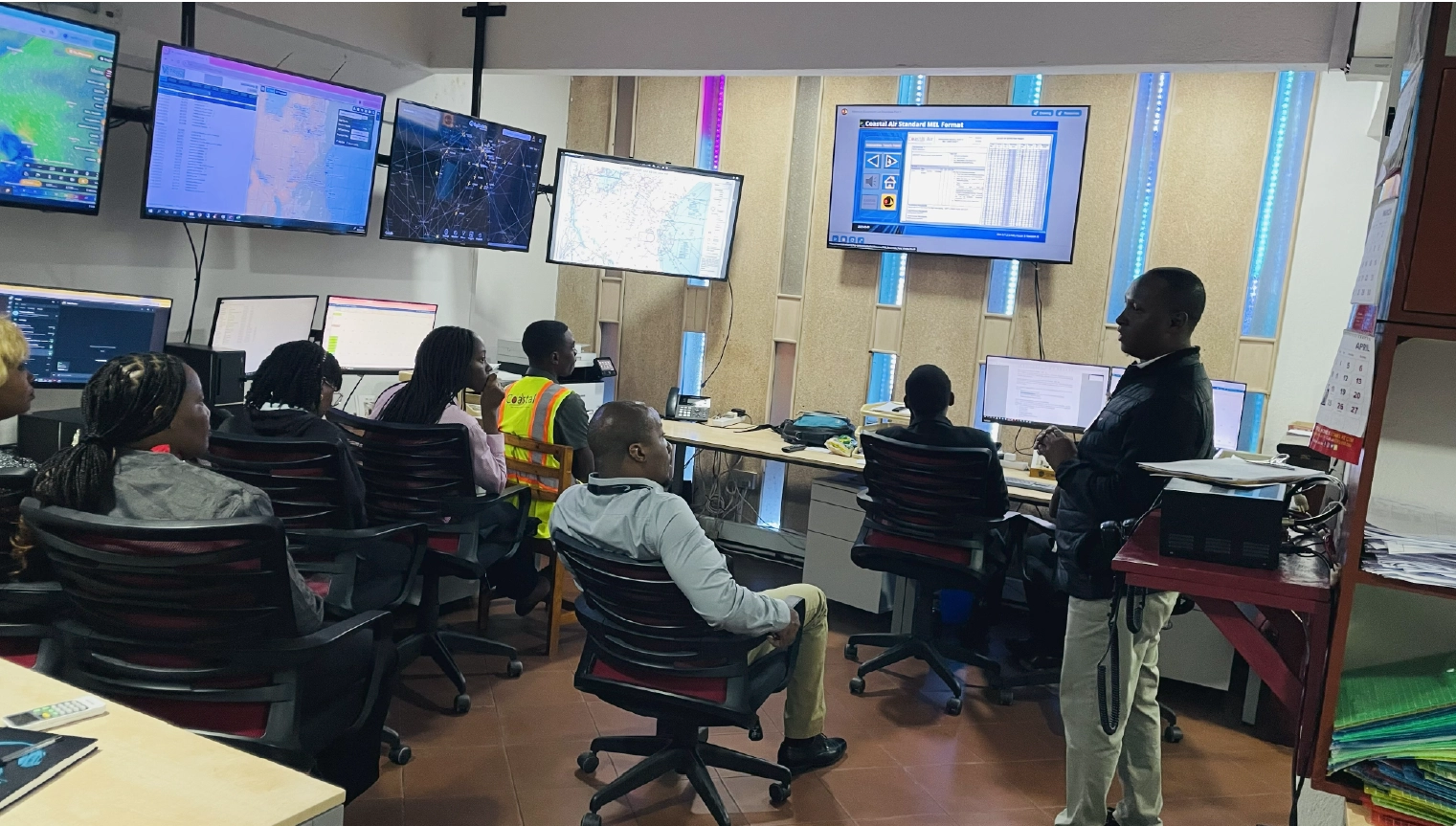 Tanzanian team working on digital project